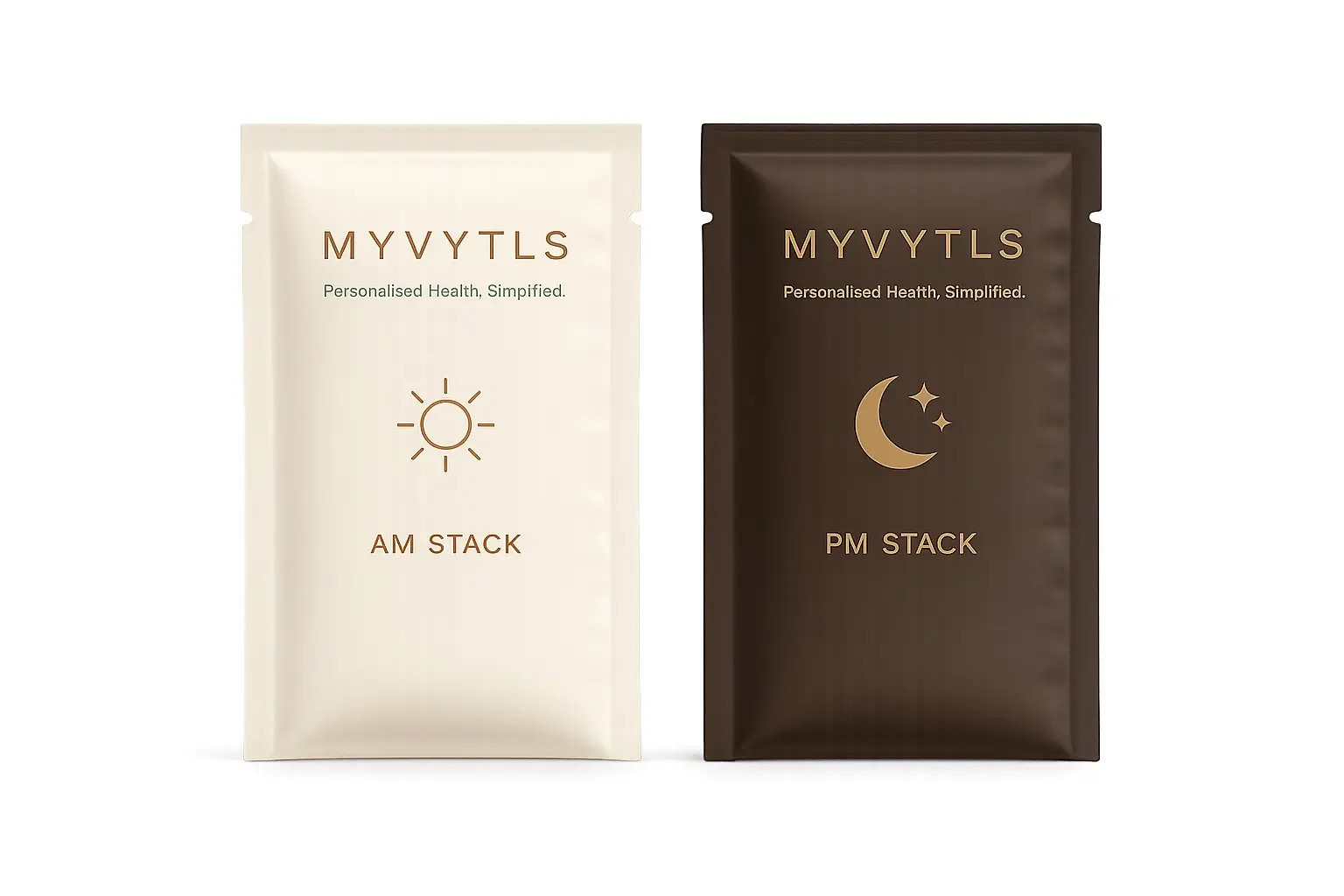 MYVYTLS personalised AM and PM daily packs
